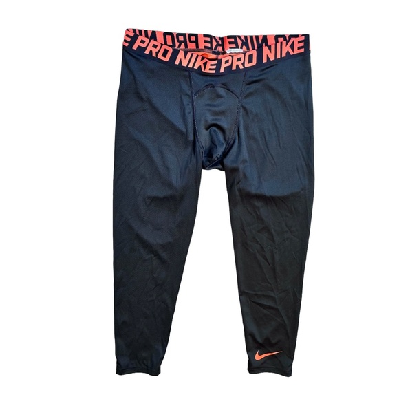 Nike Other - NIKE PRO men’s black leggings crop pants size XXL 2XL XL